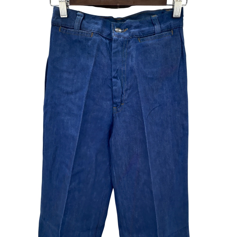 Jacques Moret Denim‎ Jeans Womens 9 27x36 Blue High Waist Wide Leg Flare NWT